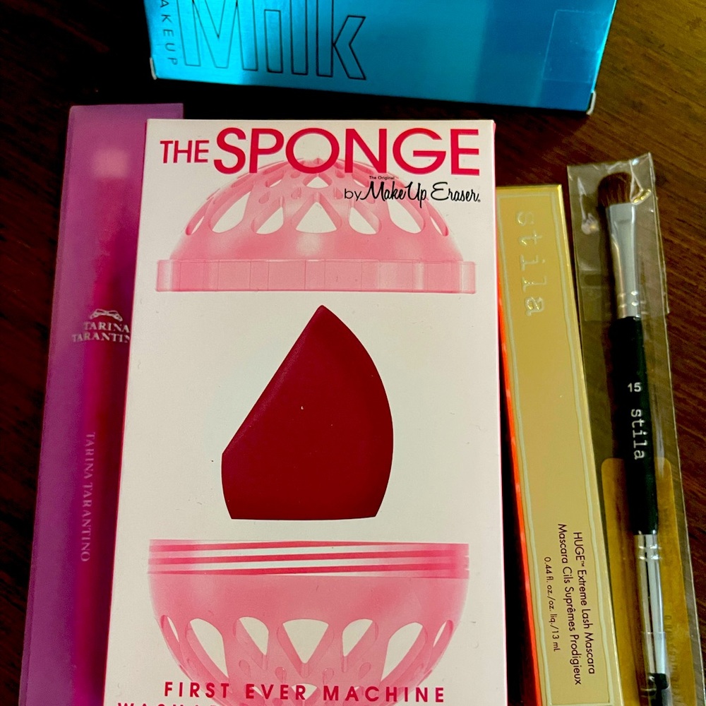HUGE NIB Sephora Makeup Lot Brush Milk Stila Amika Tarina Tarantino MU Eraser
